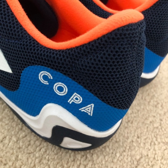 Adidas Copa Sense 3 Sala Blue Rush Orange Mens Soccer Shoes Size 10 - Picture 13 of 15